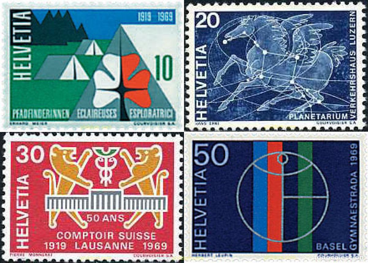 Sellos: 620650 MNH SUIZA 1969 SERIE DE PROPAGANDA