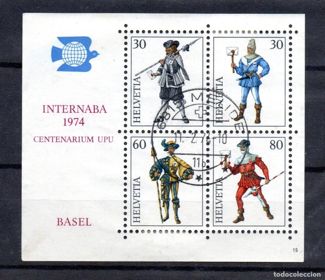 Sellos: SUIZA. 1974. HB YT 22. INTERNABA 74