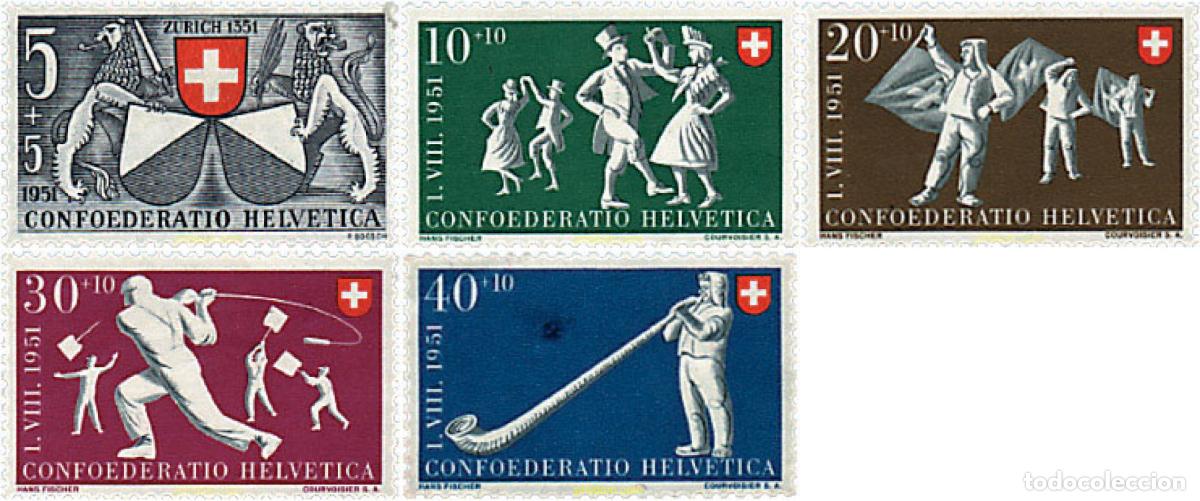 Sellos: 31107 MNH SUIZA 1951 DEPORTES NACIONALES