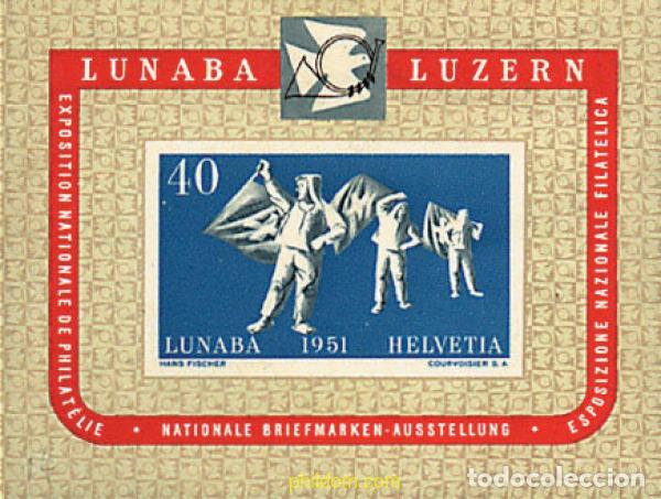 Sellos: 364797 HINGED SUIZA 1951 DEPORTES NACIONALES
