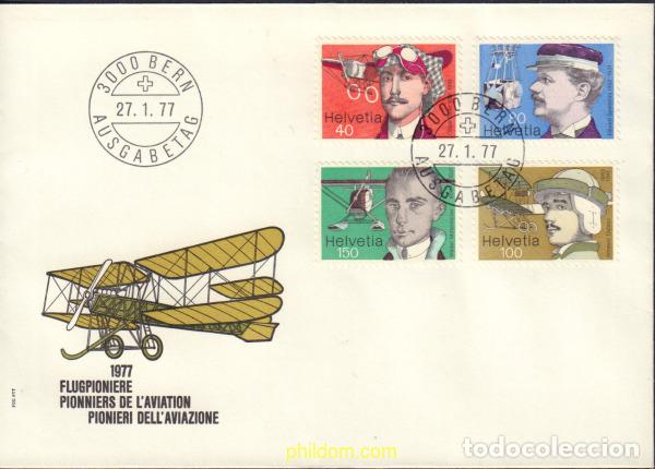 Sellos: 379496 MNH SUIZA 1977 AVIACION PIONERA.