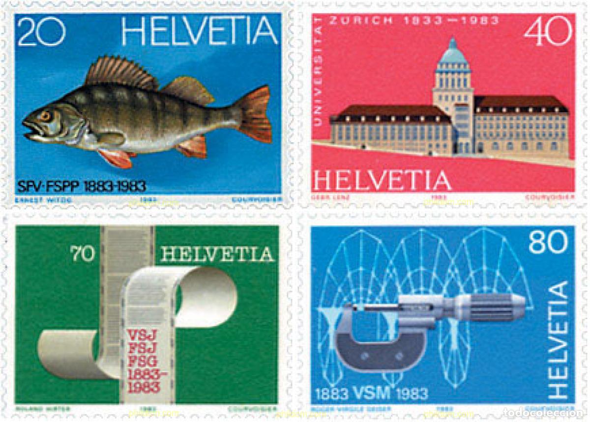 Sellos: 63494 MNH SUIZA 1983 ANIVERSARIOS