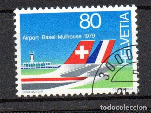 Sellos: SUIZA. 1979. YT. 1079. AEROPUERTO