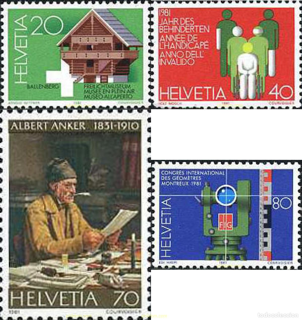 Sellos: 26861 MNH SUIZA 1981 ANIVERSARIOS