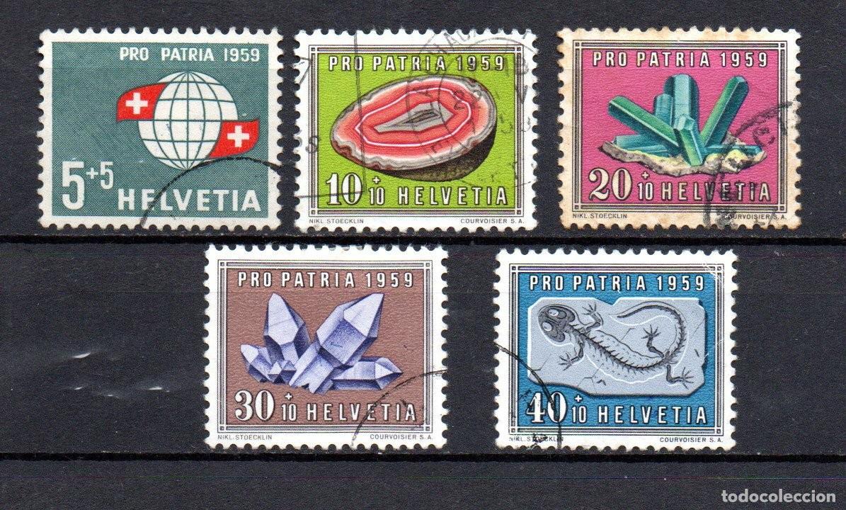 Sellos: SUIZA. 1959. YT. 625/629. PRO-PARIA