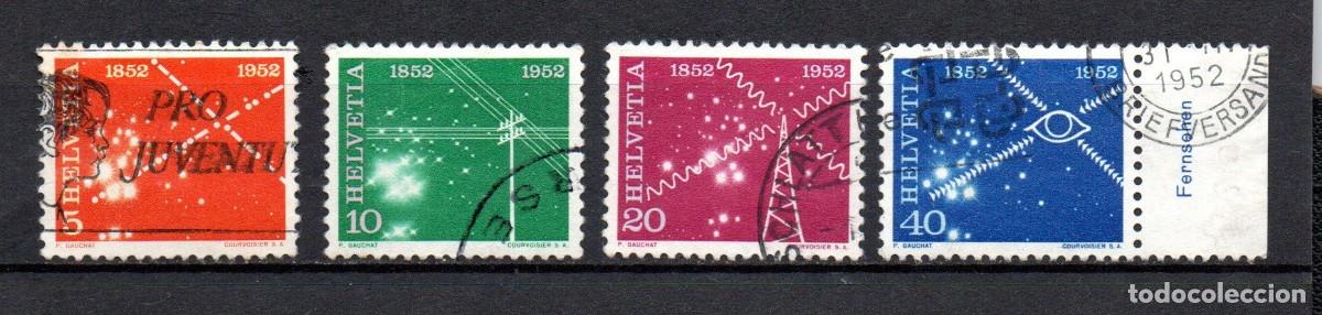 Sellos: SUIZA. 1952. YT. 517/520. CENTENARIO DE LAS TELECOMUNICACIONES