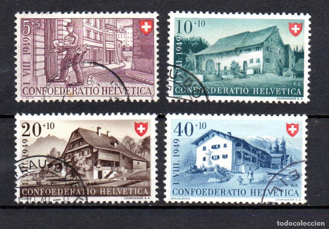 Sellos: SUIZA. 1949 YT. 477/480. FIESTA NACIONAL