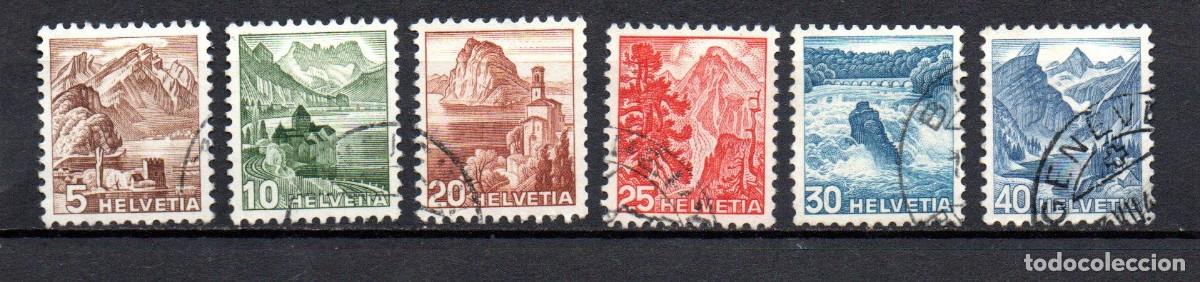 Sellos: SUIZA. 1949 YT. 461/466. PAISAJES