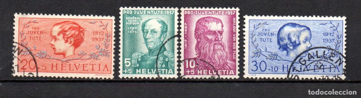 Sellos: SUIZA. 1937 YT. 303/306. PRO-JUVENTUD