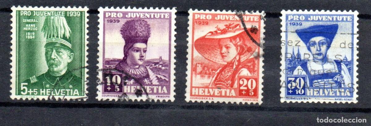 Sellos: SUIZA. 1939 YT. 344/347. PRO-JUVENTUD