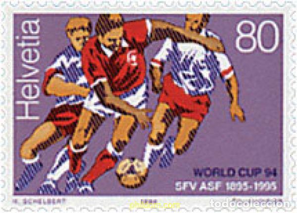 Sellos: 31115 MNH SUIZA 1994 COPA DEL MUNDO DE FUTBOL Y CENTENARIO DE LA ASOCIACION SUIZA DE FUTBOL
