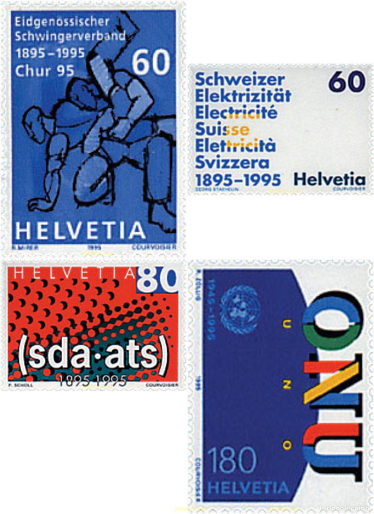 Sellos: 67679 MNH SUIZA 1995 ANIVERSARIOS
