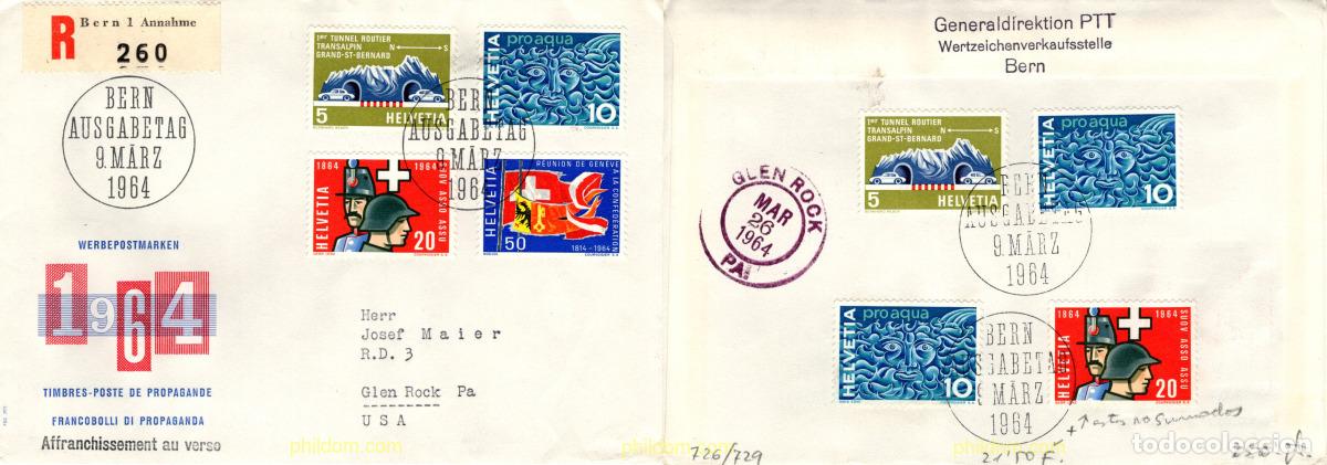 Sellos: 789524 MNH SUIZA 1964 SERIE DE PROPAGANDA