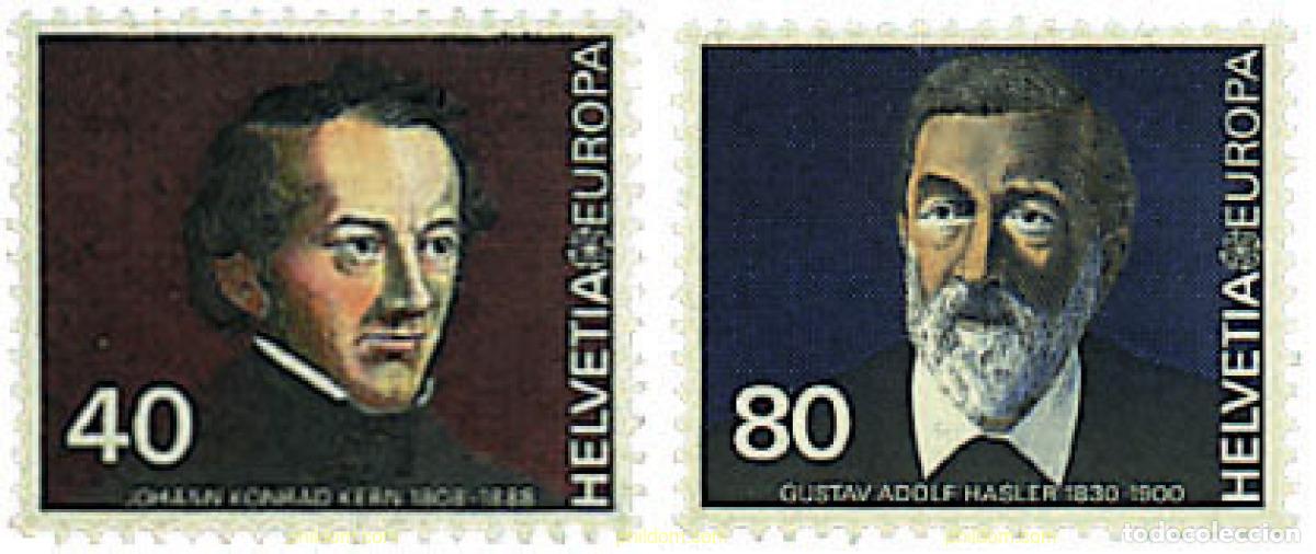 Sellos: 62441 MNH SUIZA 1980 EUROPA CEPT. GENTE FAMOSA