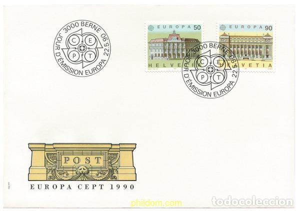 Sellos: 24245 MNH SUIZA 1990 EUROPA CEPT. OFICINAS POSTALES