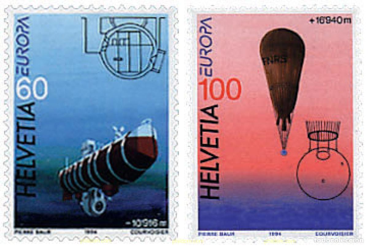 Sellos: 62934 MNH SUIZA 1994 EUROPA CEPT. GRANDES DESCUBRIMIENTOS