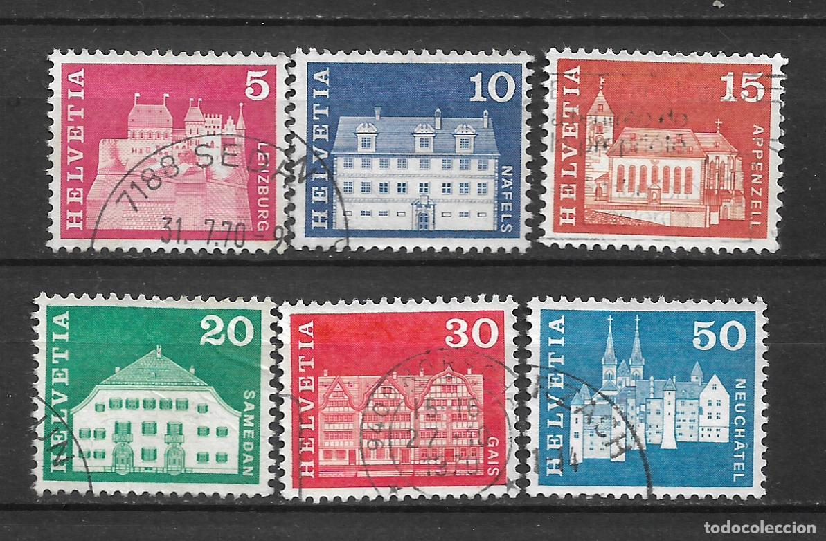 Sellos: suiza 1964-68 sellos usado - 8/4