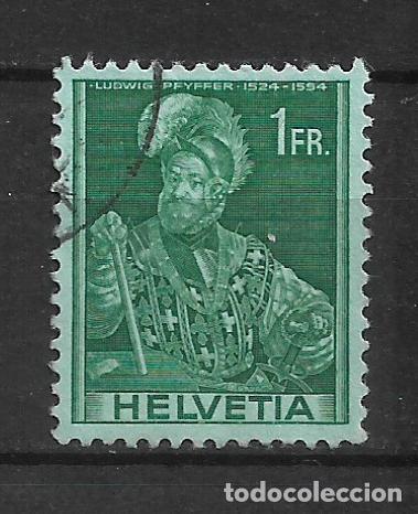 Sellos: suiza 1941 sello usado - 8/4