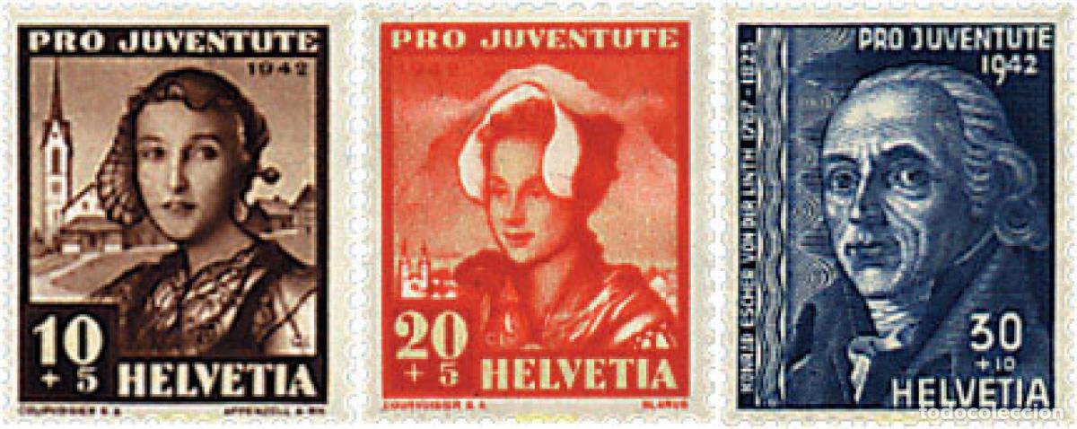 Sellos: 239497 MNH SUIZA 1942 PRO JUVENTUD