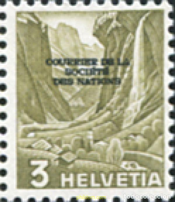 Sellos: 616164 MNH SUIZA. Liga de las naciones 1944 SERIE BASICA