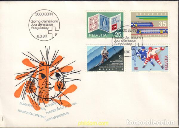 Sellos: 391679 MNH SUIZA 1990 ANIVERSARIOS Y ACONTECIMIENTOS