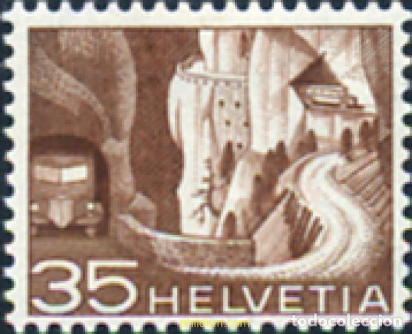 Sellos: 602733 MNH SUIZA 1949 TECNICA Y PAISAJES