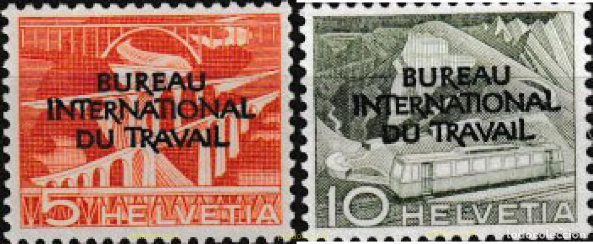 Sellos: 620197 MNH SUIZA. Oficina Internacional del Trabajo 1950 TECNICA Y PAISAJES