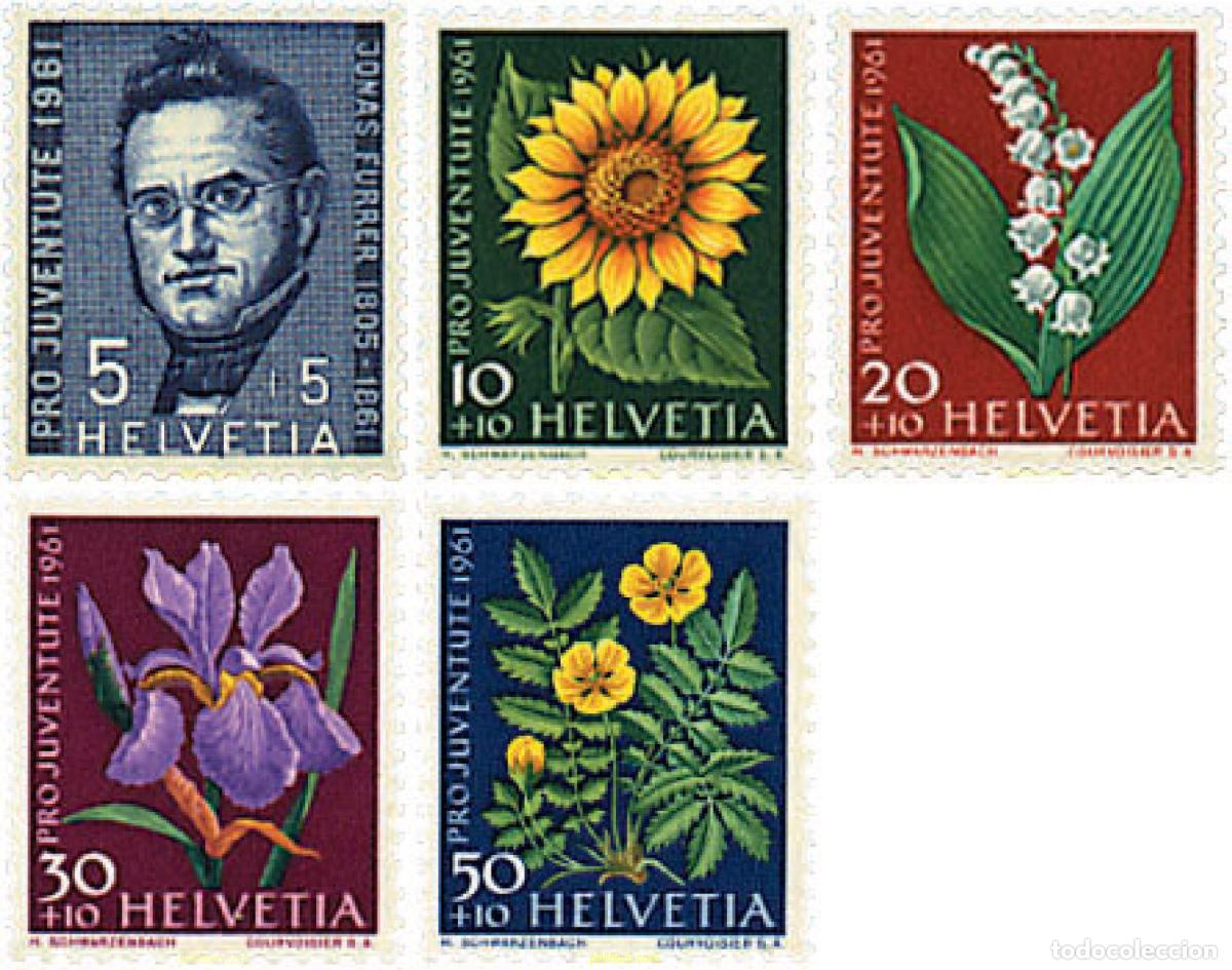 Sellos: 93727 MNH SUIZA 1961 PRO JUVENTUD