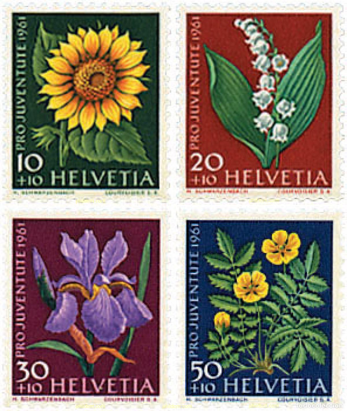 Sellos: 240020 HINGED SUIZA 1961 PRO JUVENTUD