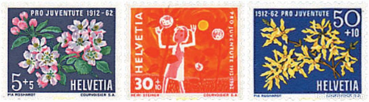 Sellos: 339263 HINGED SUIZA 1962 PRO JUVENTUD