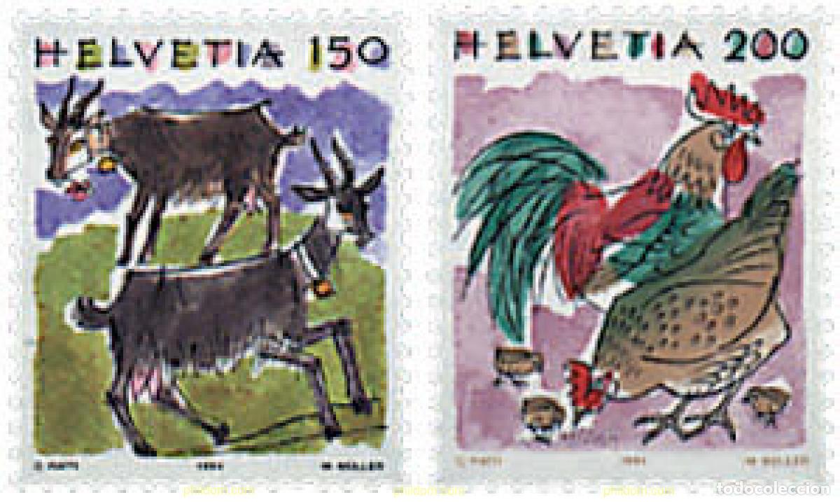 Sellos: 35937 MNH SUIZA 1994 ANIMALES