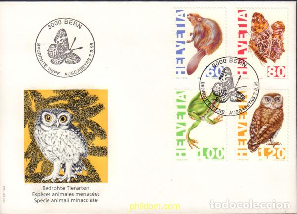 Sellos: 397986 MNH SUIZA 1995 ANIMALES AUTOCTONOS EN PELIGRO