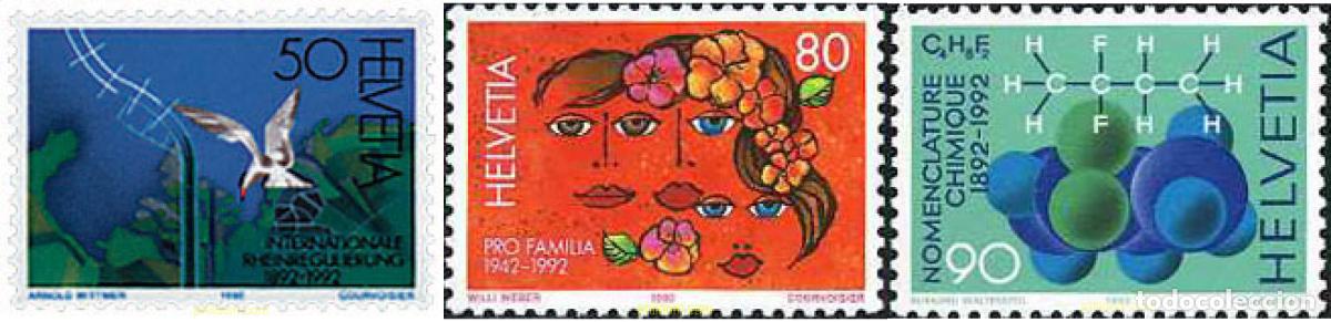 Sellos: 35935 MNH SUIZA 1992 ANIVERSARIOS