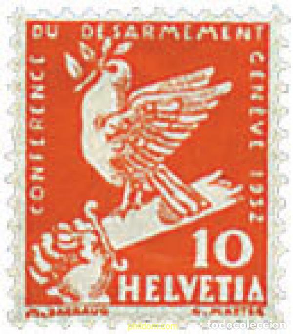 Sellos: 643255 MNH SUIZA 1932 CONFERENCIA DE DESARME EN GINEBRA