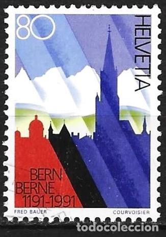 Sellos: Suiza 1991 - Mi 1443 - YT 1366 - Berna y los Alpes