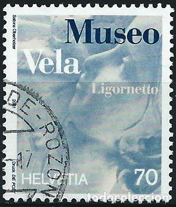 Sellos: Suiza 2001 - Mi 1758 - YT 1683 - Escultura de Vincenzo Vela