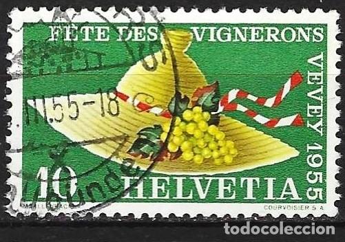 Sellos: Suiza 1955 - Mi 608 - YT 559 - Fiesta de los viticultores