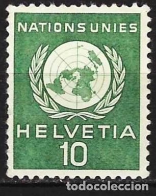 Sellos: Suiza 1955 - Mi ONU 23 - YT S 364 - La O.N.U. - MNH** ( Servicio )