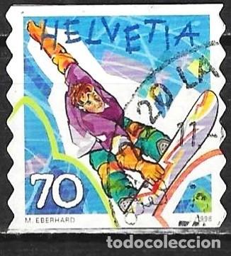 Sellos: Suiza 1998 - Mi 1659 - YT 1587 - Deporte : Snowboard