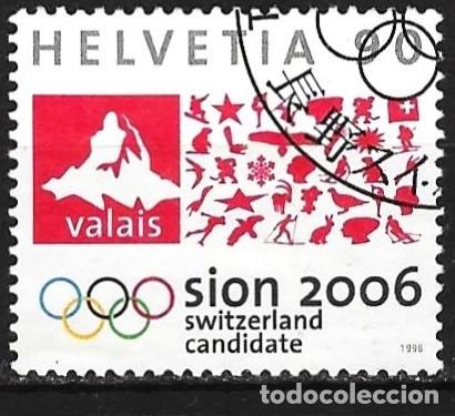 Sellos: Suiza 1998 - Mi 1639 - YT 1567 - Juegos ol&iacute;mpicos de Sion