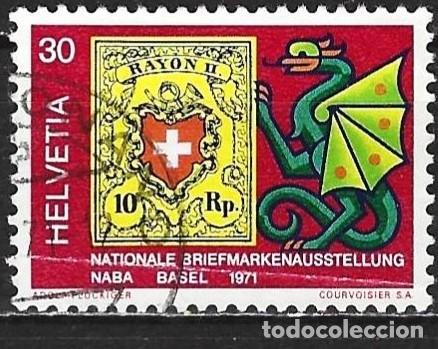 Sellos: Suiza 1971 - Mi 943 - YT 875 - Exposici&oacute;n filat&eacute;lica NABA