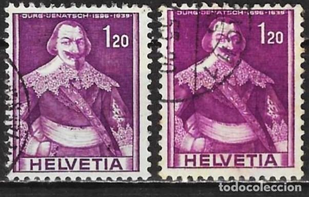Sellos: Suiza 1941 - Mi 383 - YT 364 - J&uuml;rg Jenatsch ( 2 tonos )