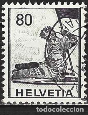 Sellos: Suiza 1941 - Mi 380 - YT 361 - Guerrero moribundo