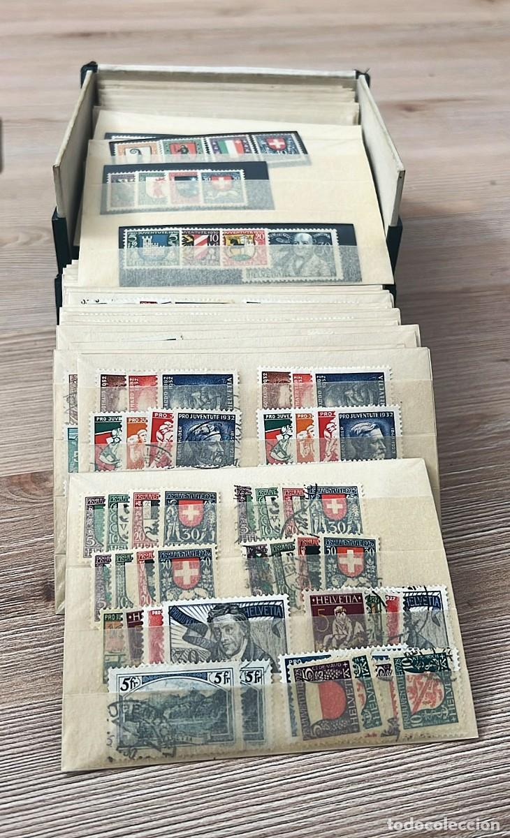 Sellos: Suiza, conjunto de fichas, sellos, series completas, nuevos y usdados, [muy alto valor en catalogo.]