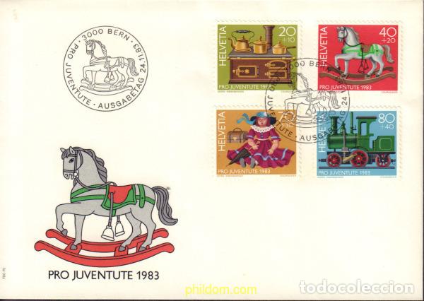 Sellos: 403802 MNH SUIZA 1983 PRO JUVENTUD. JUGUETES ANTIGUOS
