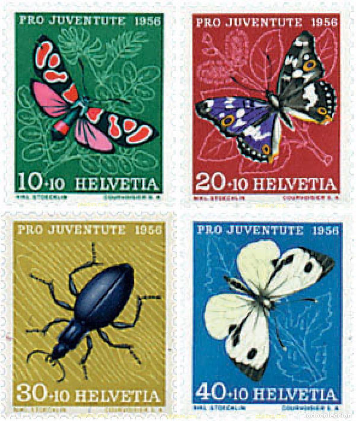 Sellos: 209863 USED SUIZA 1956 PRO JUVENTUD