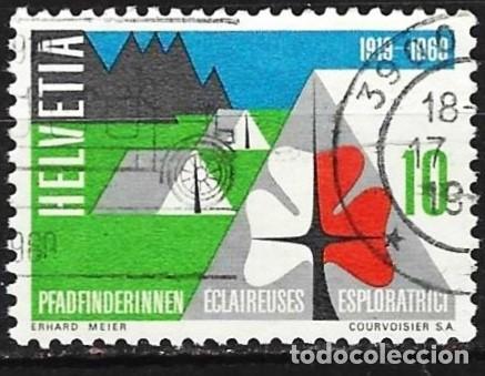 Sellos: Suiza 1969 - Mi 895 - YT 828 - Escultismo