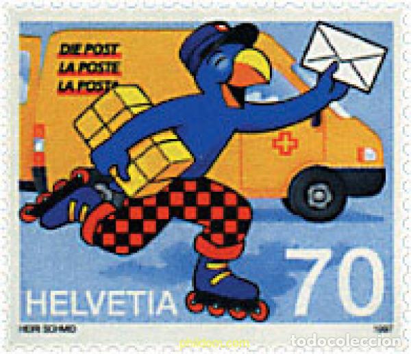 Sellos: 46019 MNH SUIZA 1997 GLOBI Y EL CORREO