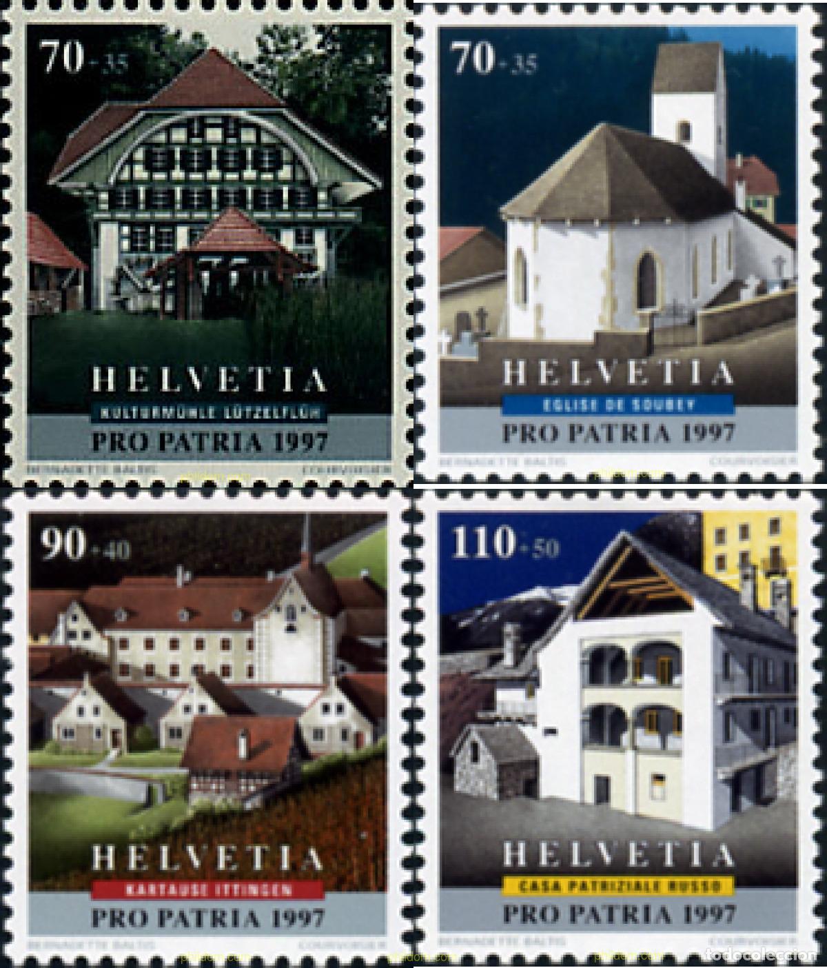 Sellos: 30684 MNH SUIZA 1997 PRO PATRIA. BIENES CULTURALES Y PAISAJES
