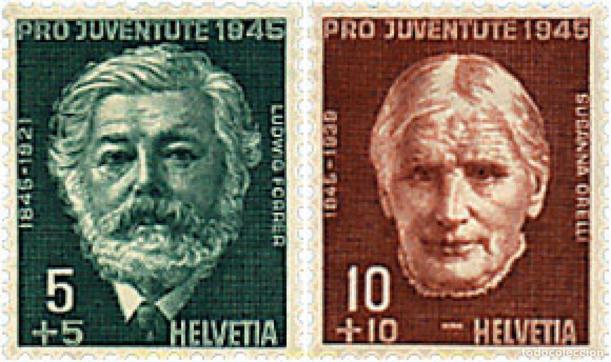 Briefmarken: 340554 MNH SUIZA 1945 PRO JUVENTUD